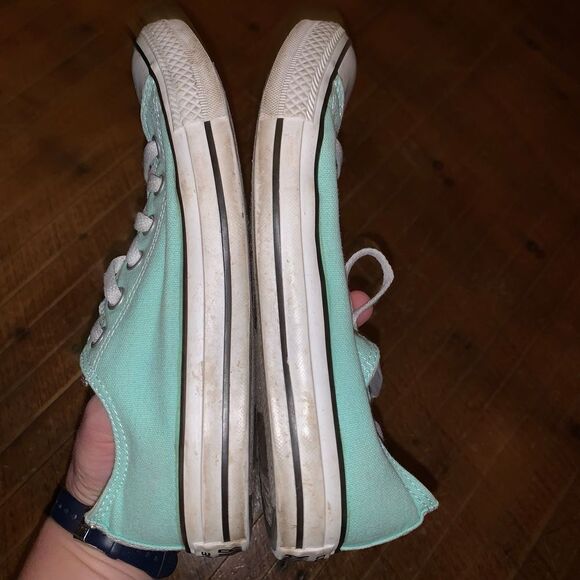Converse light blue low top Chuck Taylor Converse size 7 sneakers - Picture 4 of 6